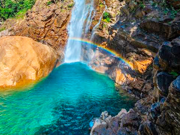 Offbeat places in Cherrapunji - Rainbow Falls